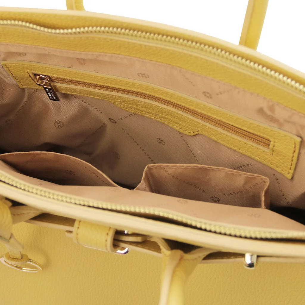TL Bag - Leather handbag with golden hardware | TL141529 - Image 8