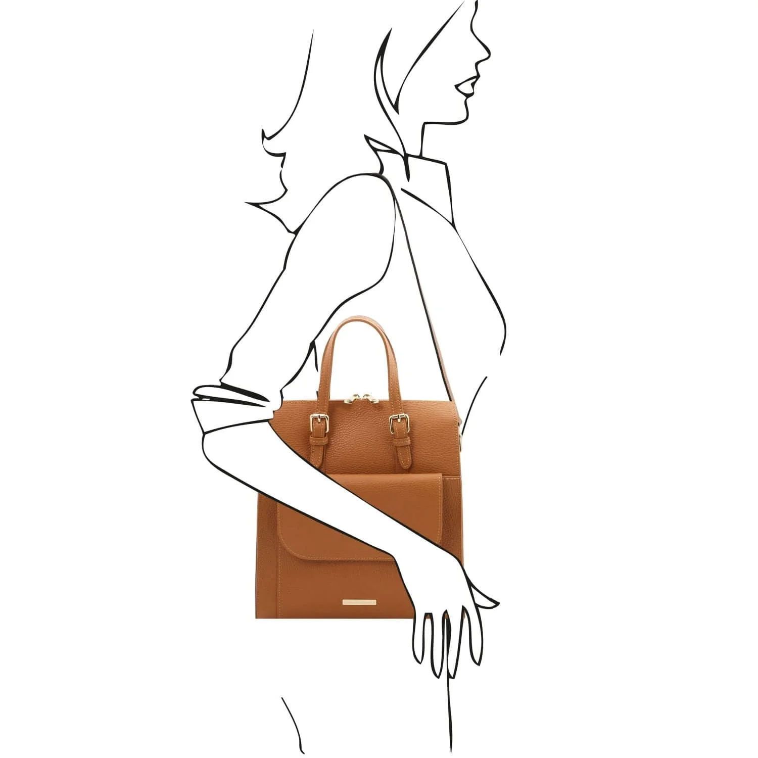 TL Bag - Italian Leather Convertible Backpack | TL142211 - Image 14