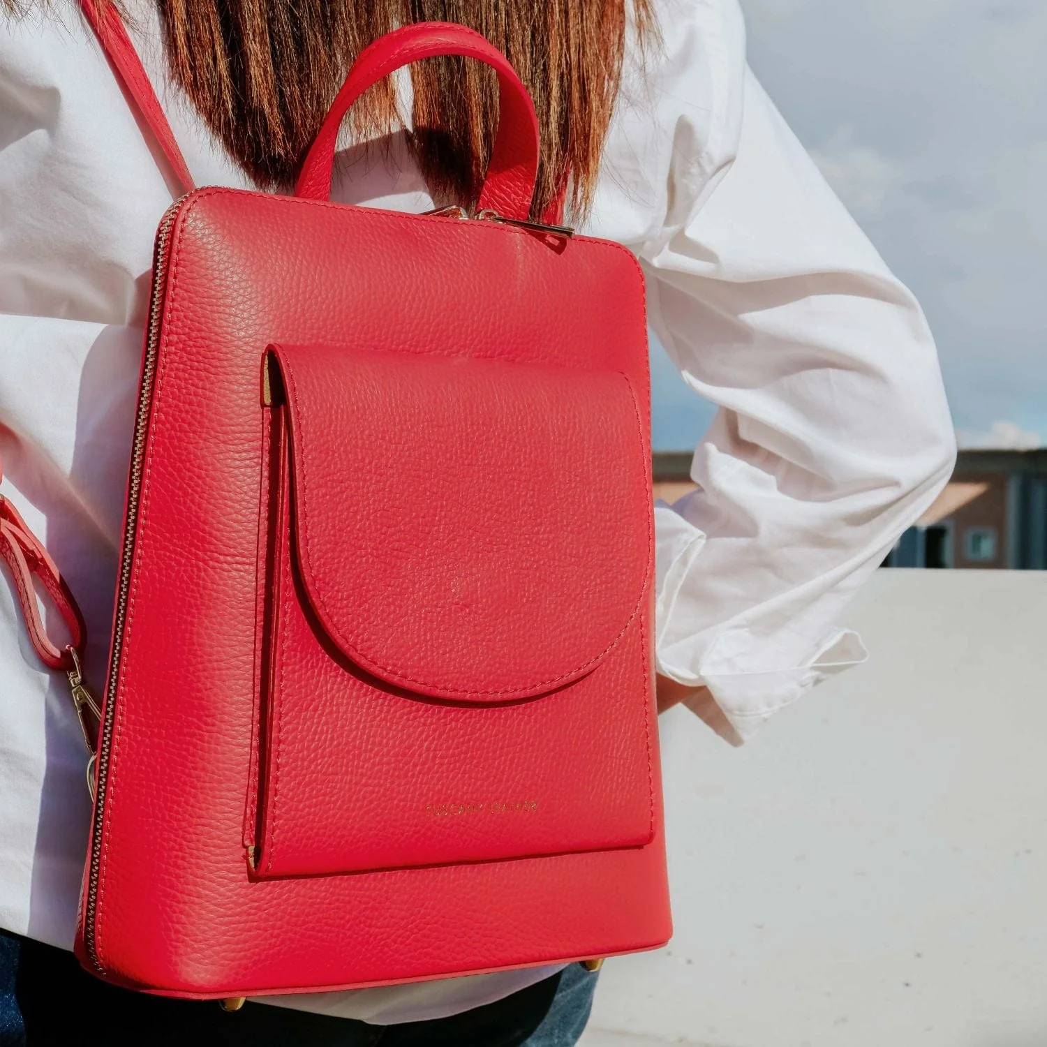TL Bag - Small Convertible Leather Backpack For Women | TL142092 - Image 2