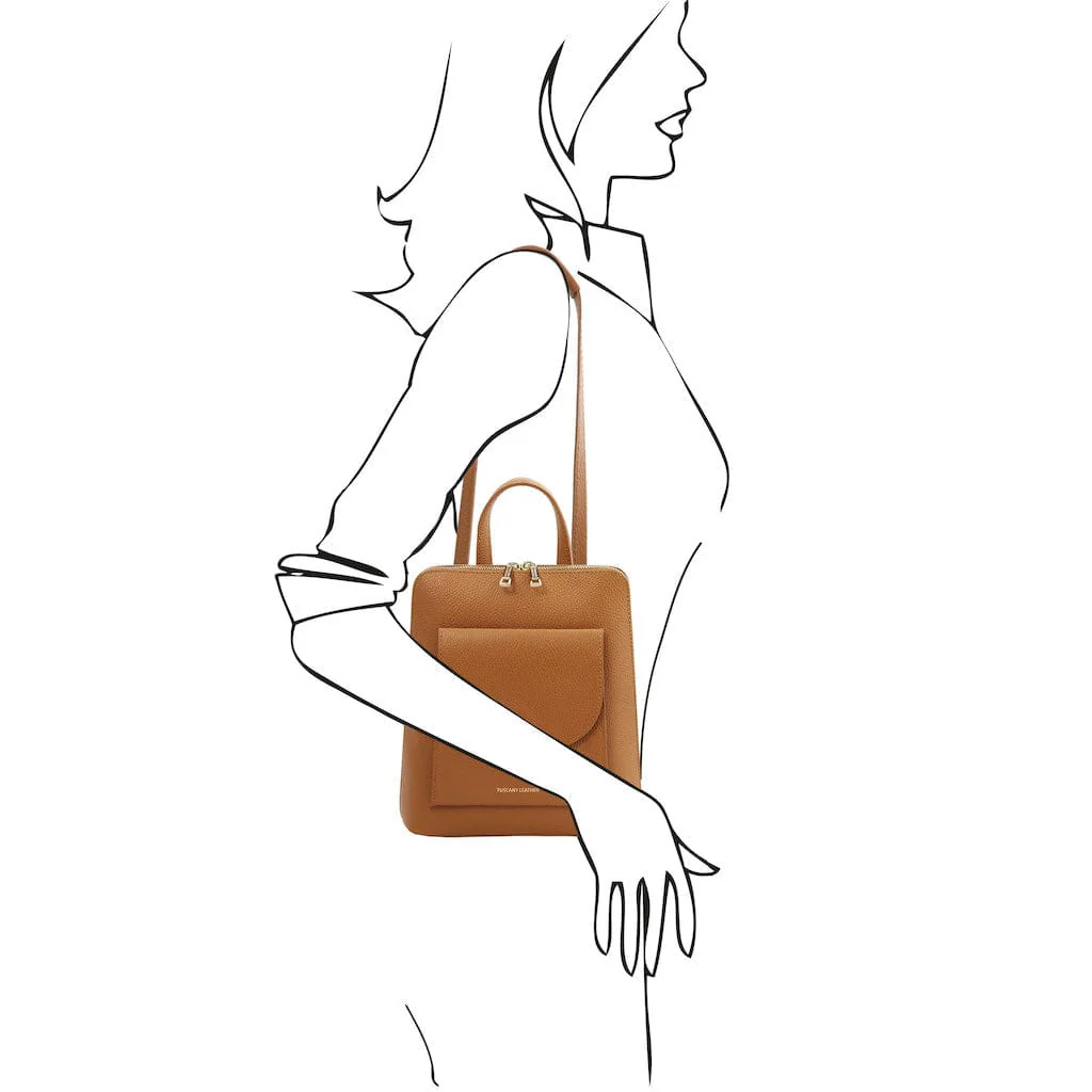 TL Bag - Small Convertible Leather Backpack For Women | TL142092 - Image 39