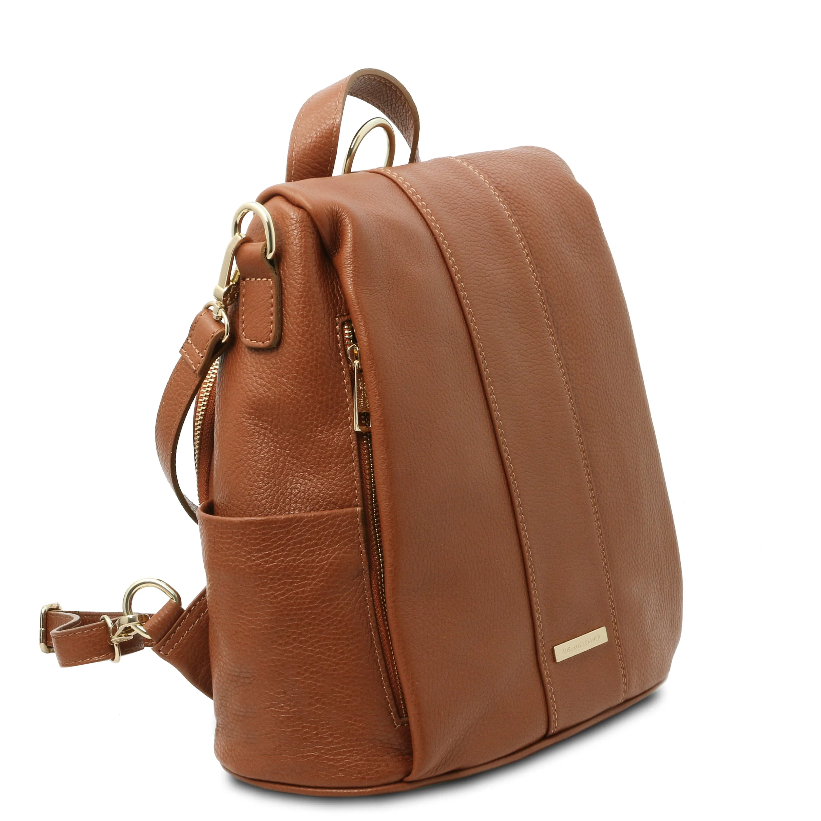 TL Bag - Soft leather backpack - convertible 2-in-1 backpack shoulder bag | TL142138 - Image 14