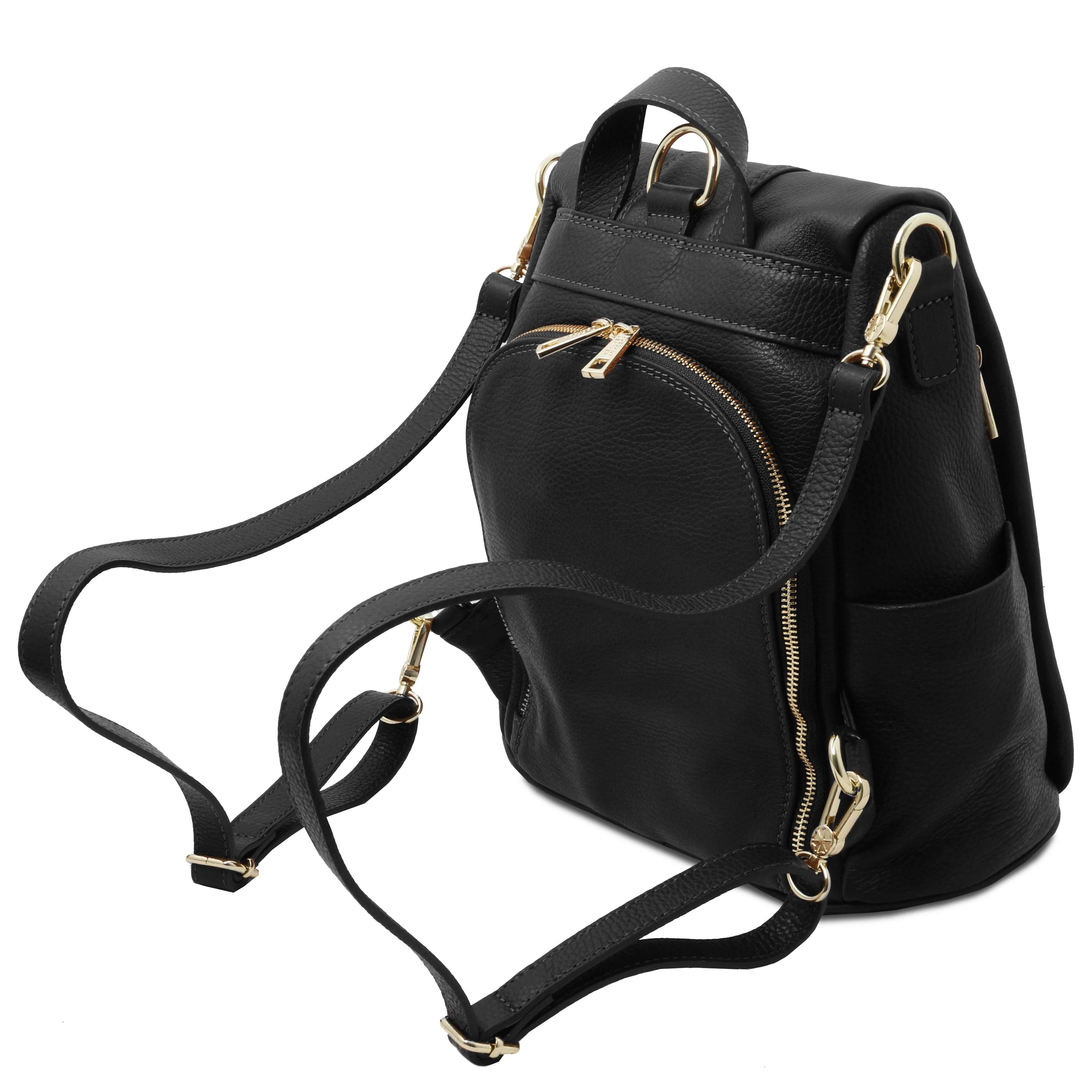TL Bag - Soft leather backpack - convertible 2-in-1 backpack shoulder bag | TL142138 - Image 31