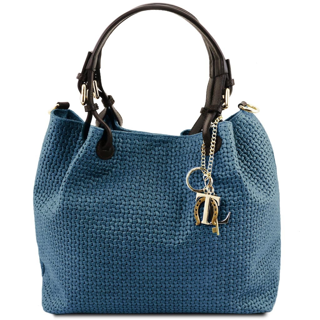TL KeyLuck - Woven printed leather shopping bag | TL141573 - Image 33