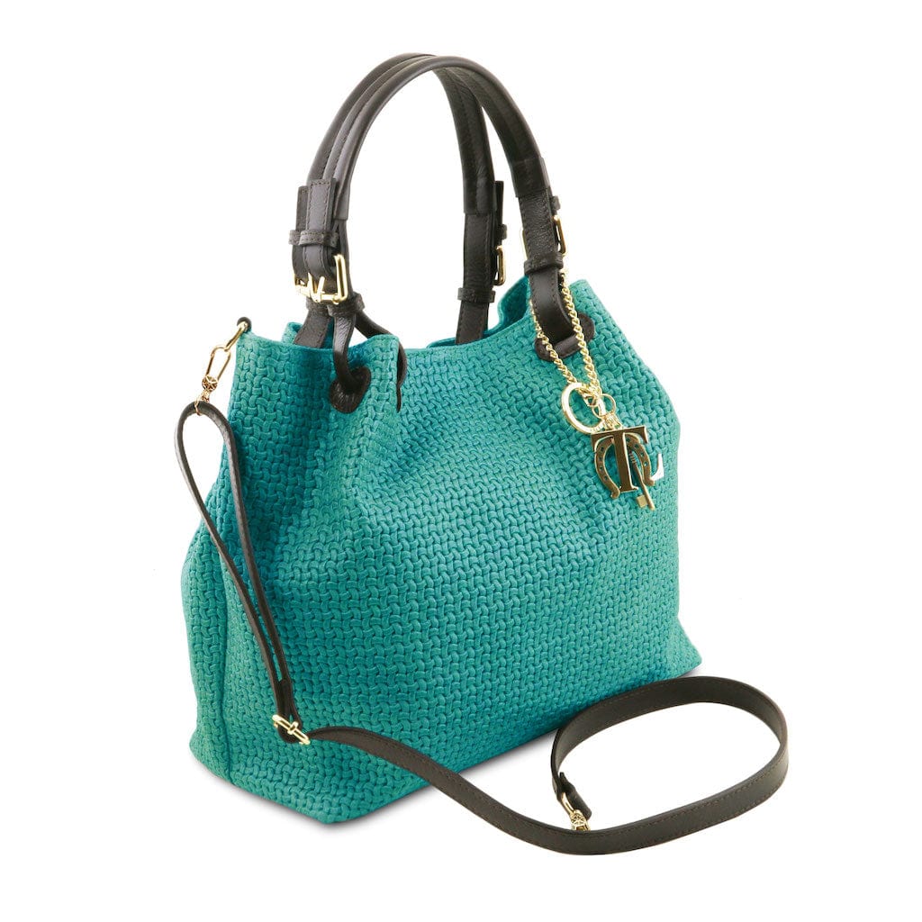 TL KeyLuck - Woven printed leather shopping bag | TL141573 - Image 52