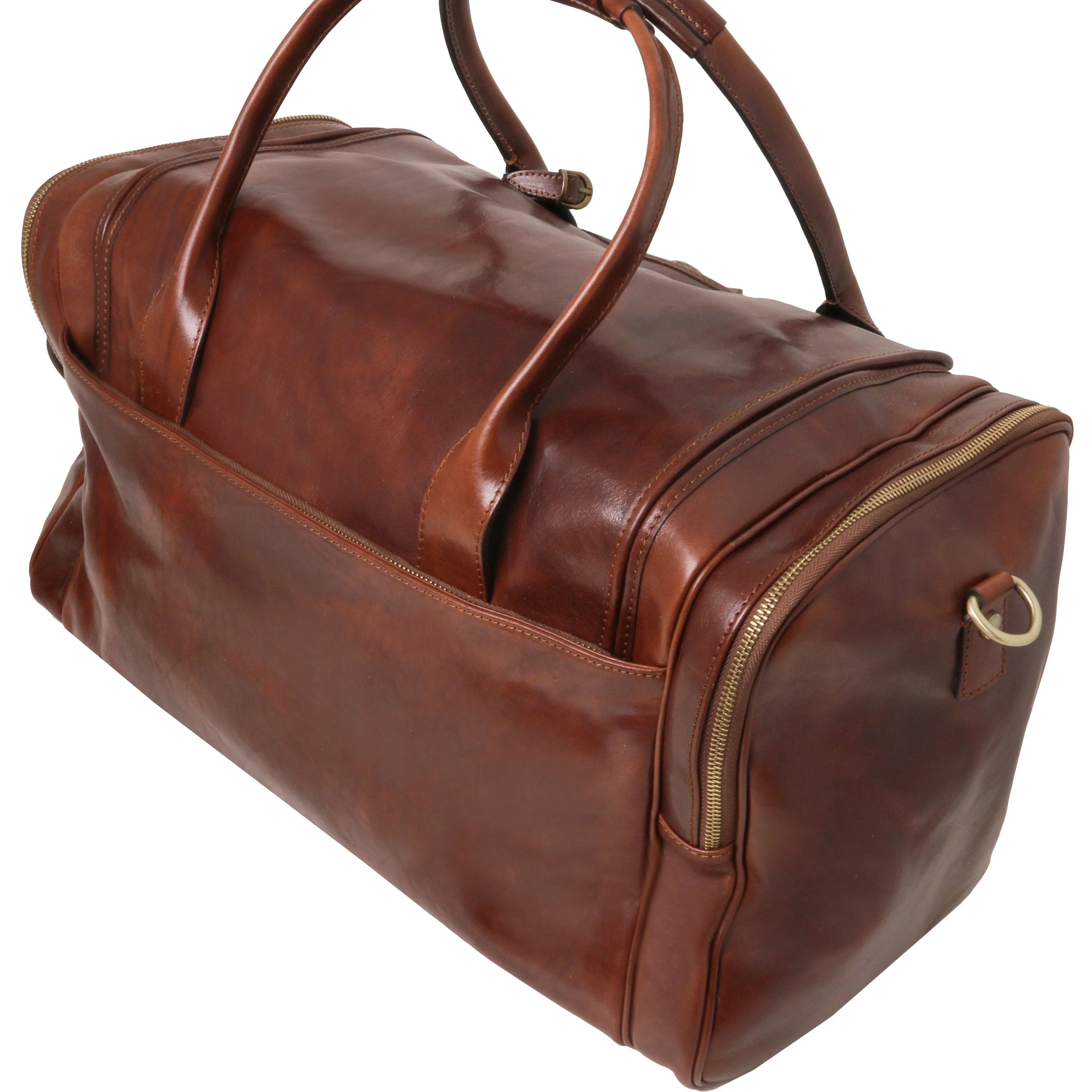 TL Voyager - Travel leather bag with side pockets | TL142141 - Image 3