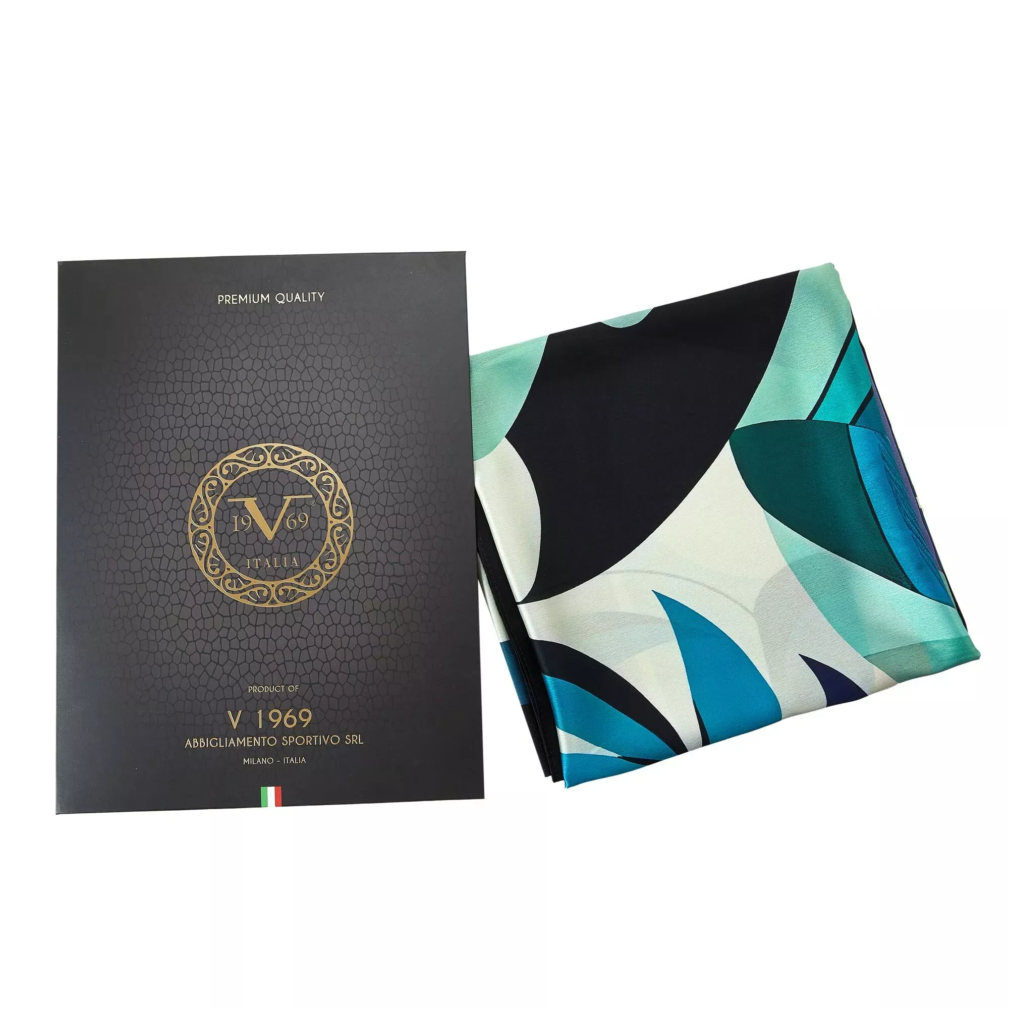 Toucan Large Square Silk Scarf | Blue (90 × 90 cm) - Image 7