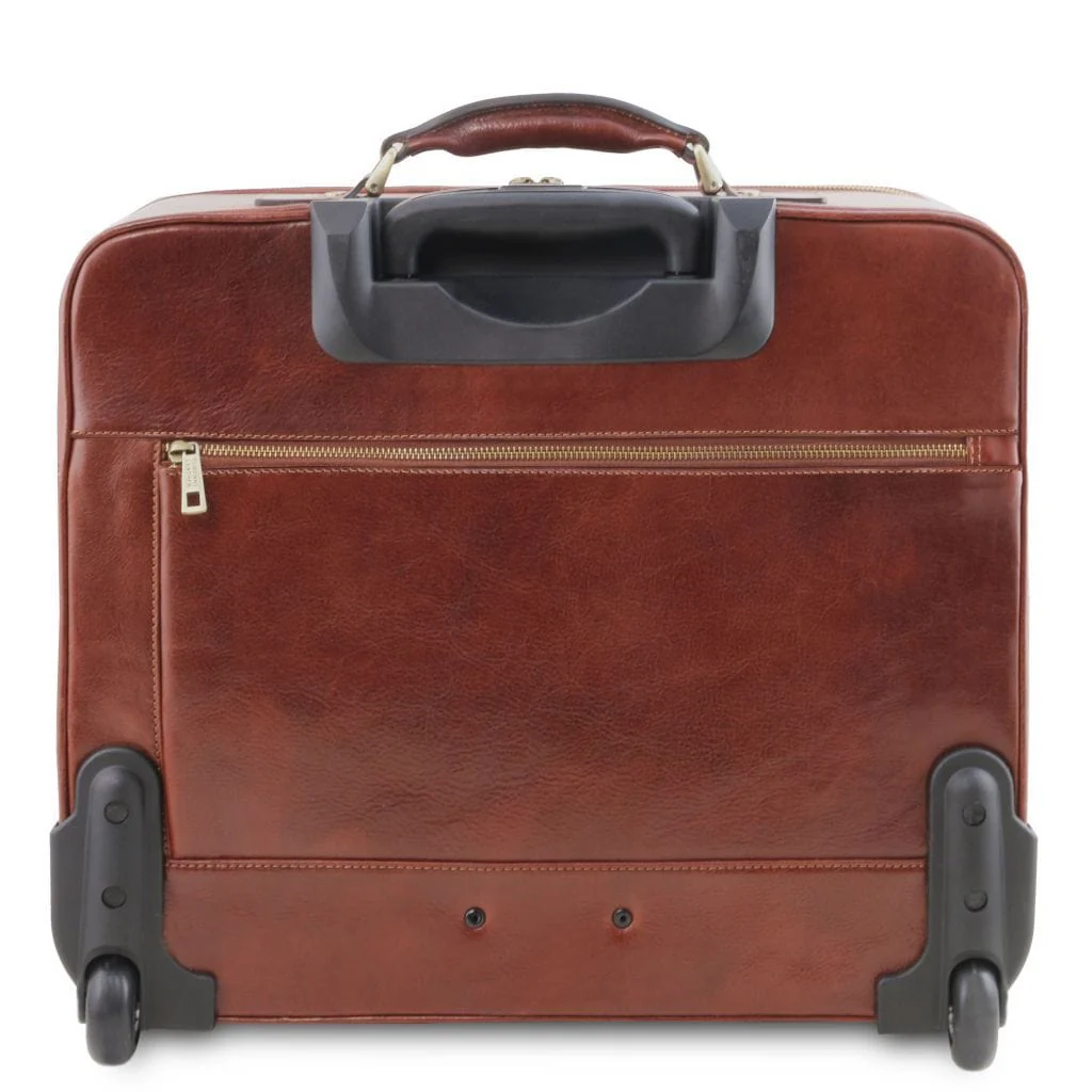 Varsavia - Leather pilot case with two wheels | TL141888 - Image 4