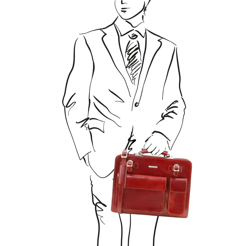 Venezia - 2 compartment leather briefcase | TL141268 - Image 17