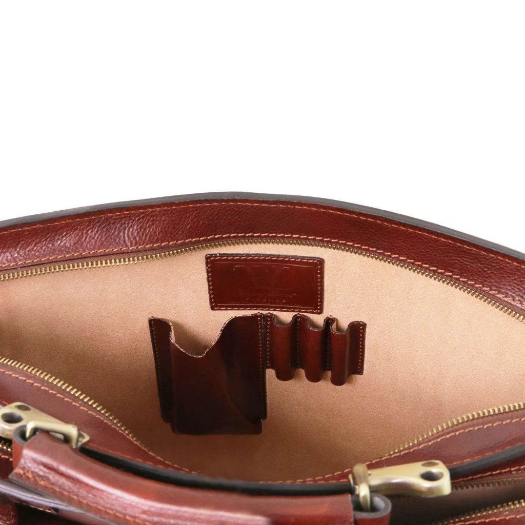 Venezia - 2 compartment leather briefcase | TL141268 - Image 2