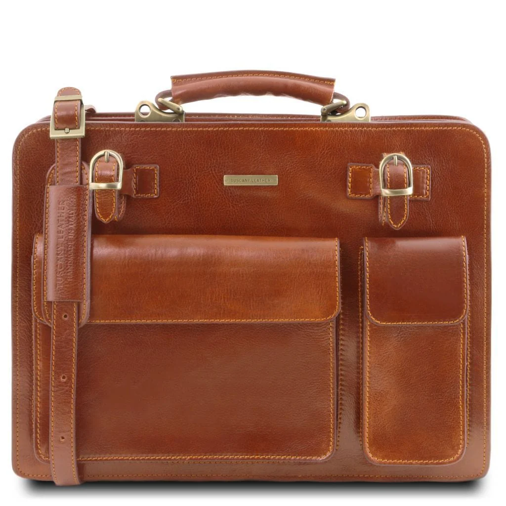Venezia - 2 compartment leather briefcase | TL141268 - Image 8